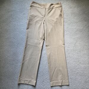 Talbots Heritage Straight Leg Pants Tan Women's 4P